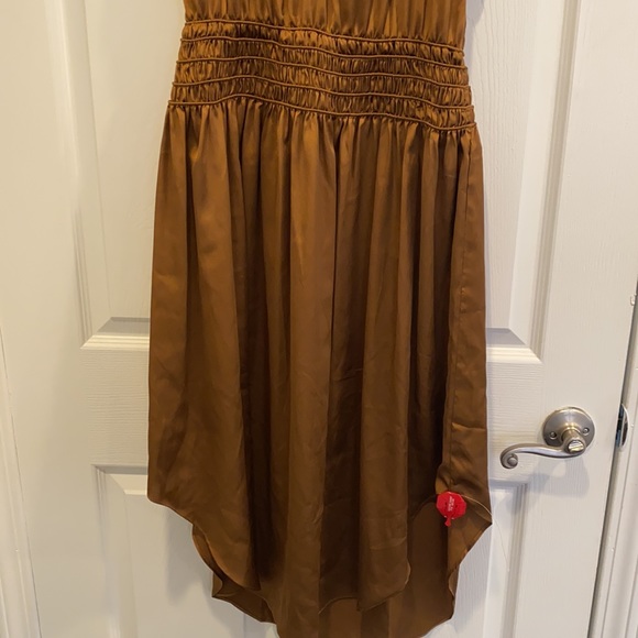 Ramy Brook Wrenn Blouson Midi Dress Copper NWT - Picture 3 of 7